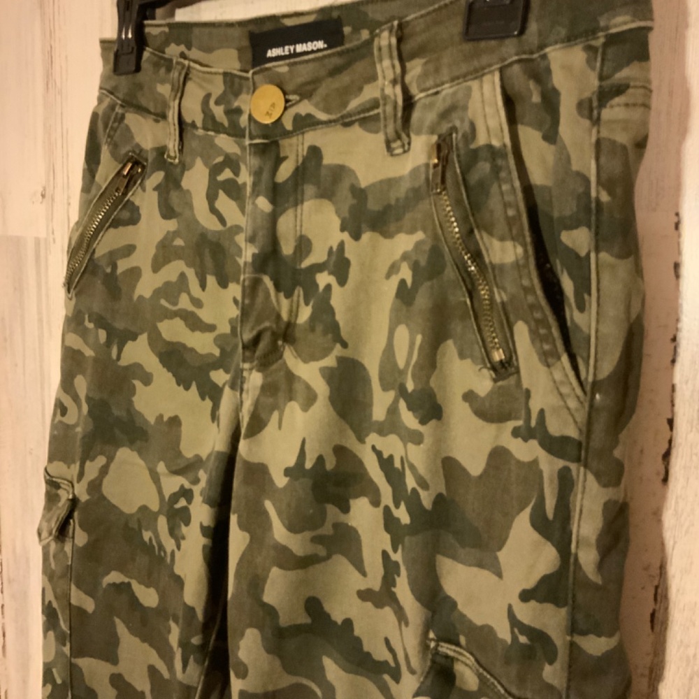 Camo Cargo Jeans by Ashley Mason - Picture 2 of 7